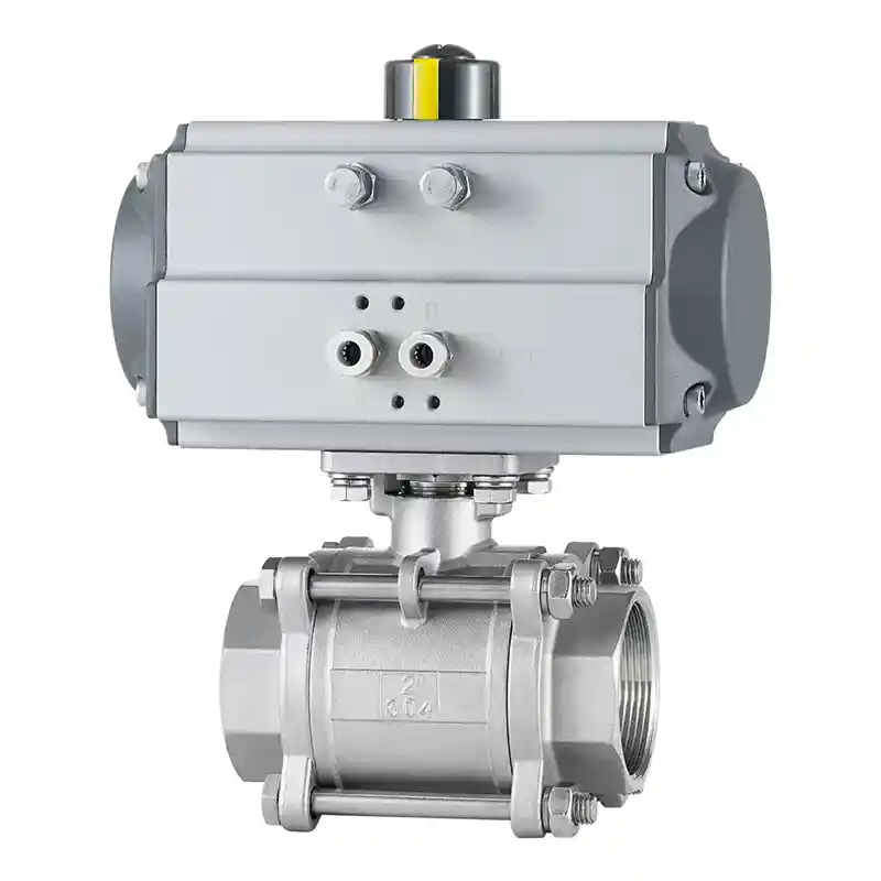 Pneumatic 3-piece Internal Thread Ball Valves
